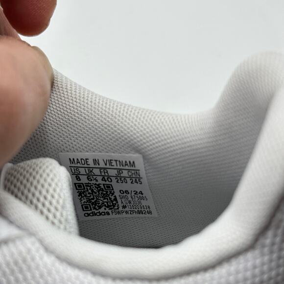 ADIDAS Hoops 3.0 Low Classic Shoes Sneakers White Cloud Dash Gray Sz M8 W10 - Picture 7 of 7